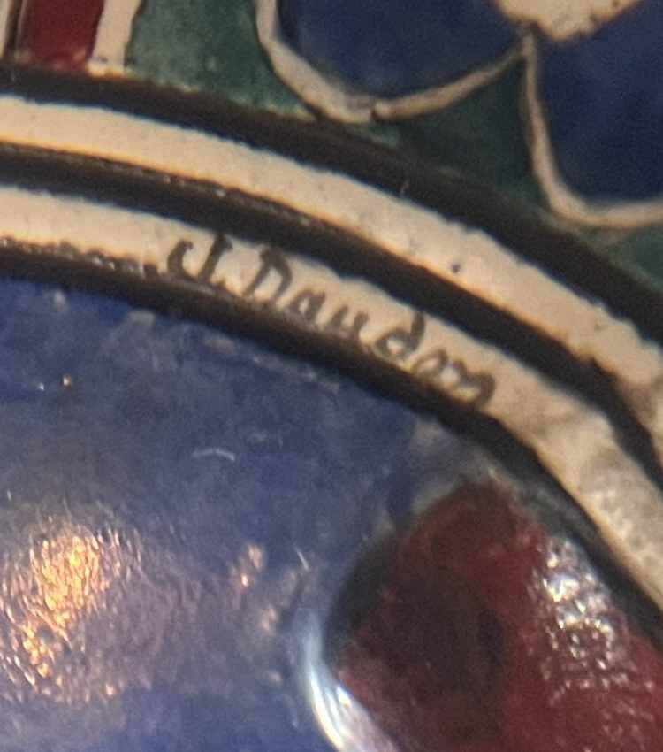 Ceramic vase, eco. Ganneron early 20th century signed Daudon Ottoman (cf. Th. De