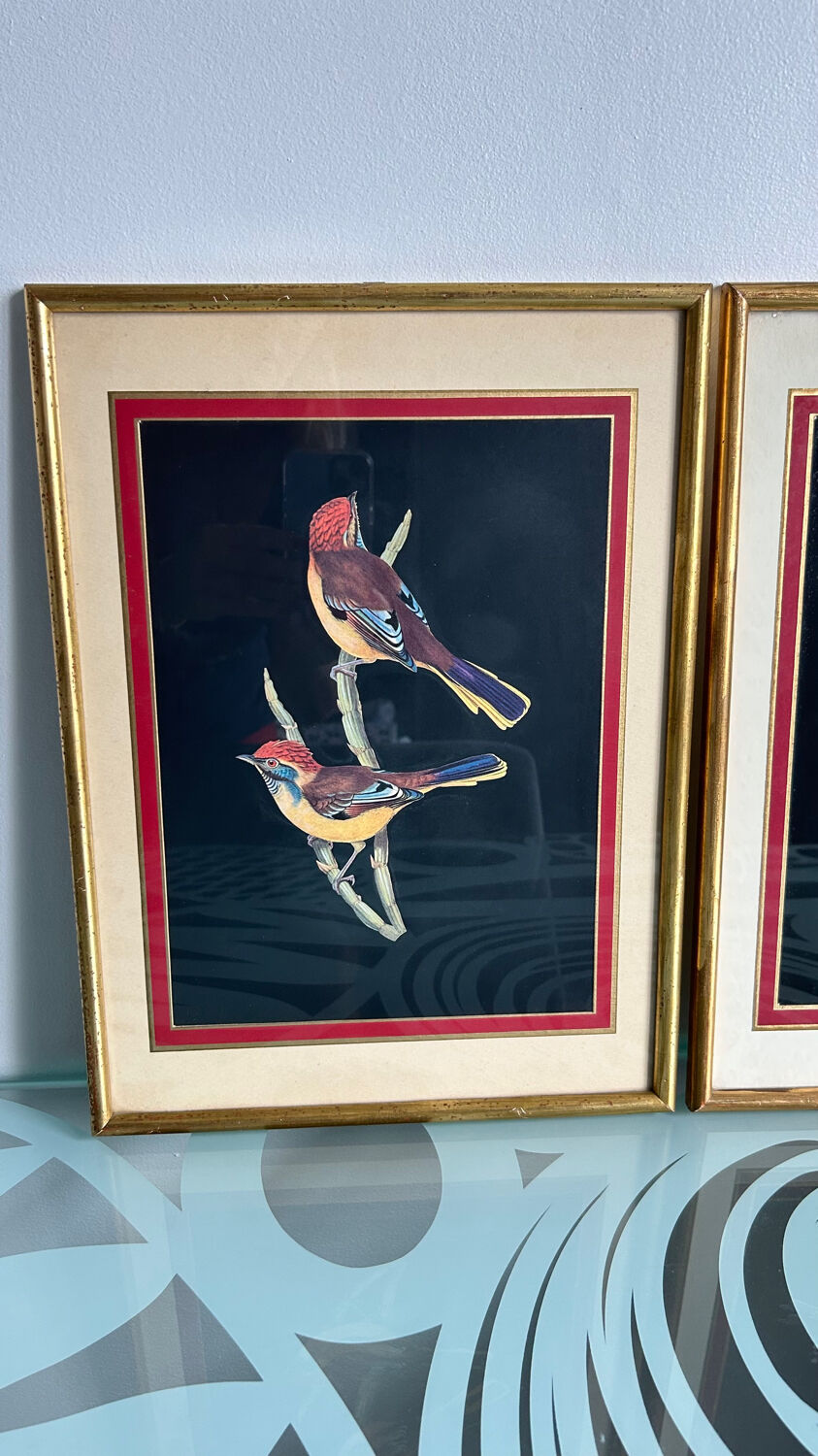 Set of 2 vintage lithographs