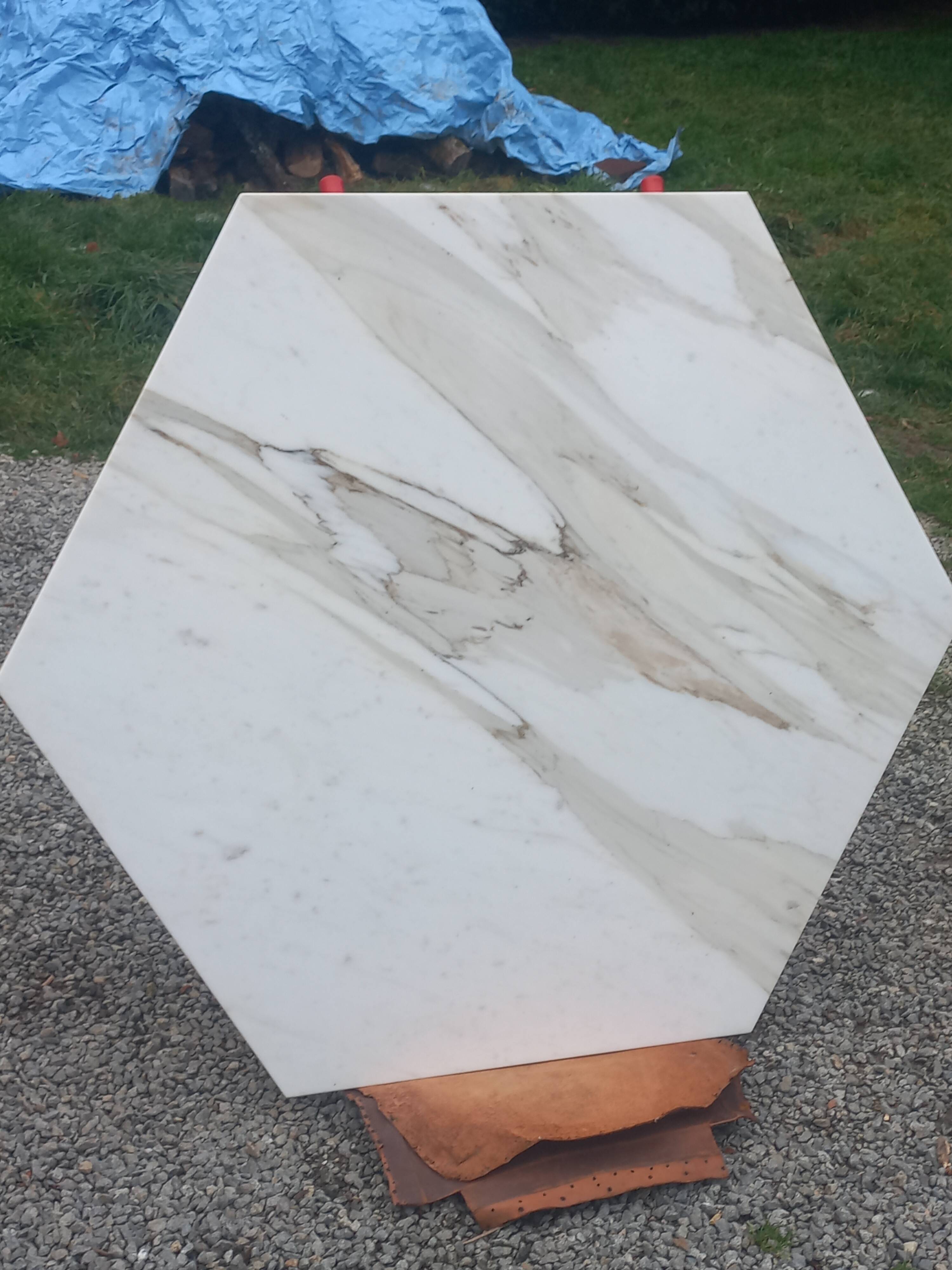 Table design en marbre des années 70