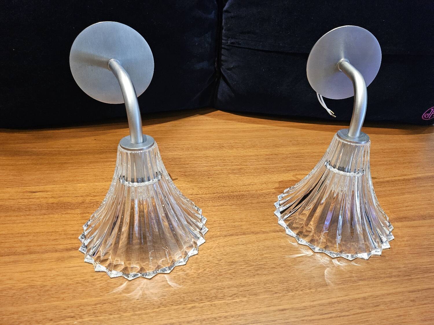 Pair of Baccarat tulip wall lights