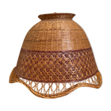 Vintage rattan wicker pendant lamp