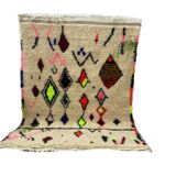 Handmade wool berber rug 200 x 100 cm