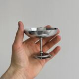 6 vintage stainless steel dessert bowls
