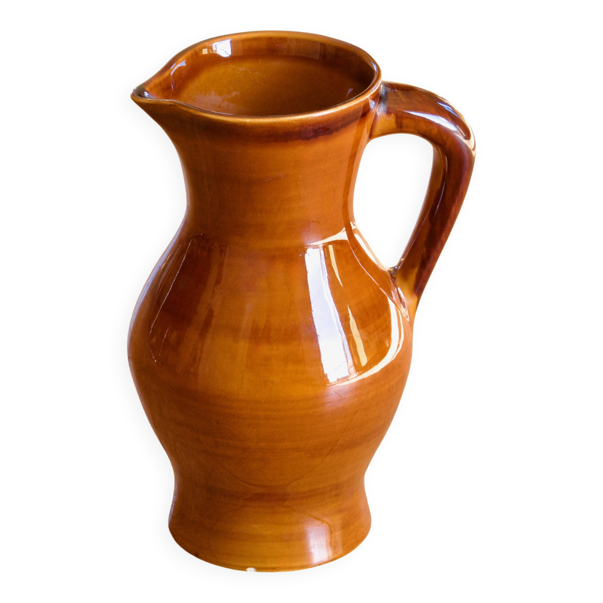 Large antique carafe signed Saint Clément