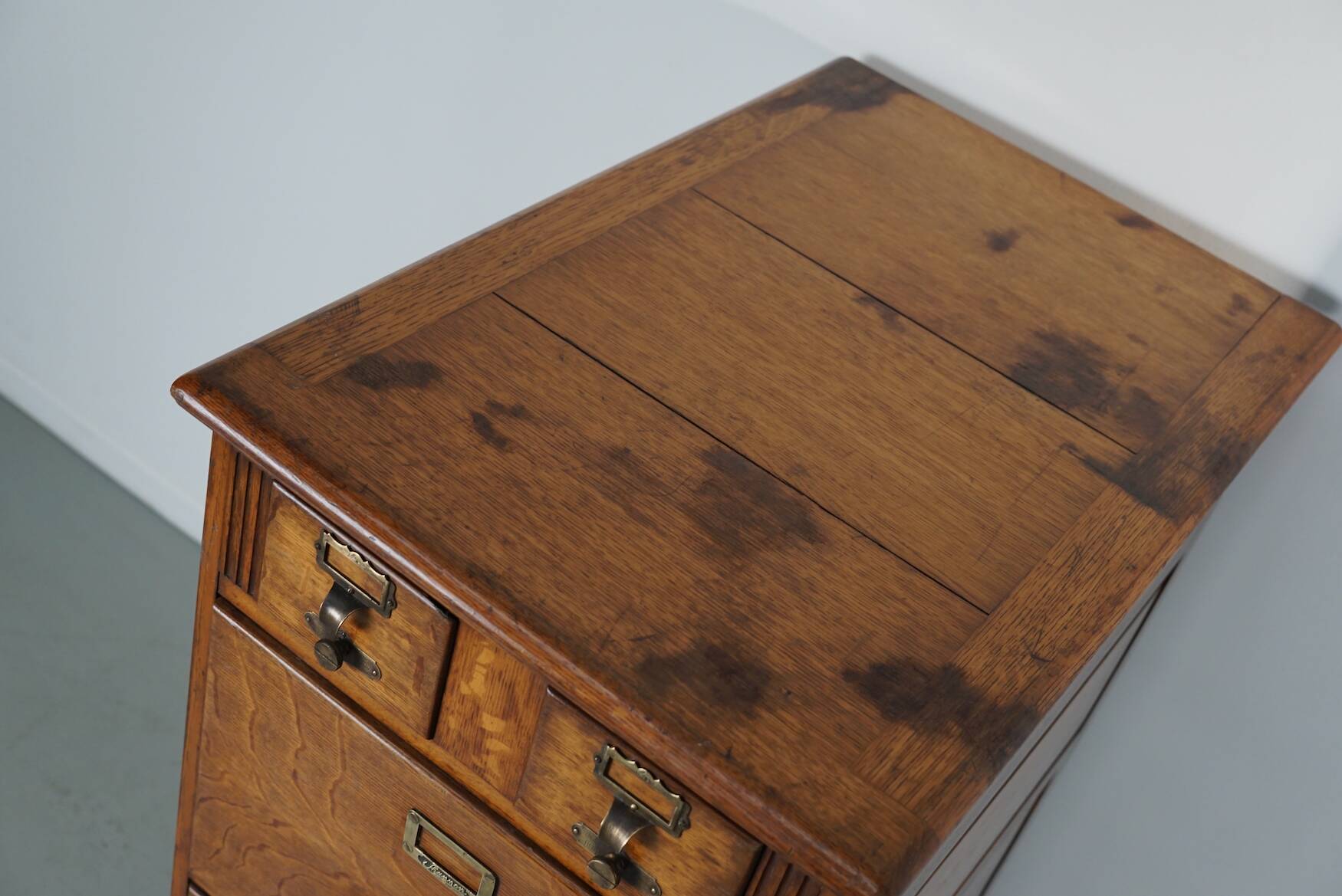 French Oak Apothecary Cabinet / Filing Cabinet, 1920/30s