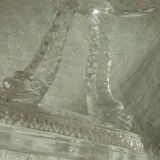 Crystal cut bezel cut fish head foot late 19th