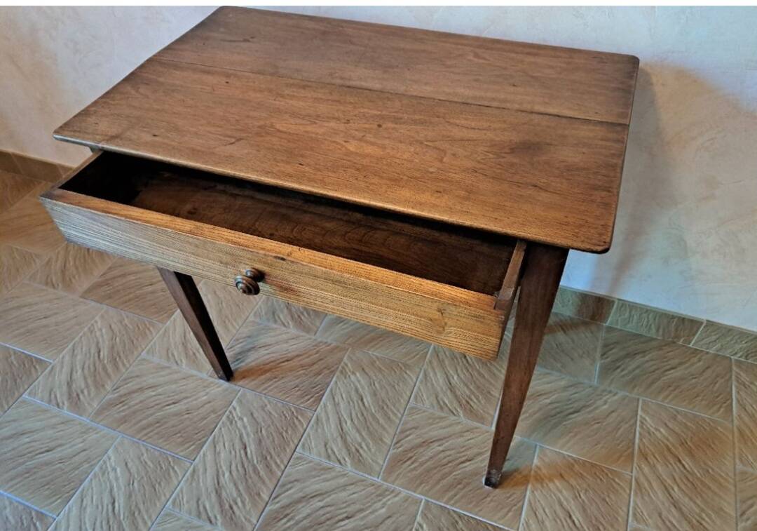 Small antique walnut table