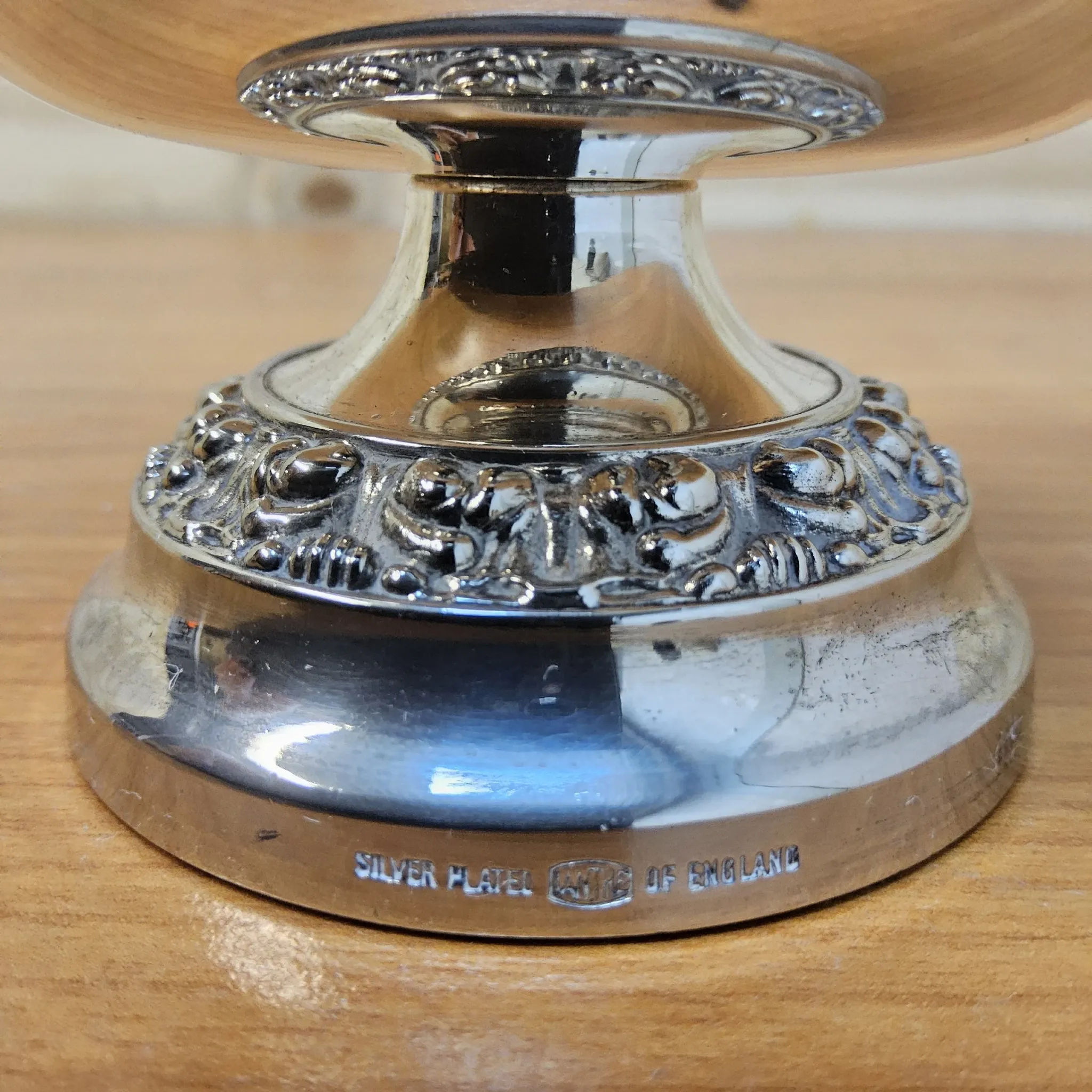 Vintage silver-plated English rose bowl (rose vase) Ianthe