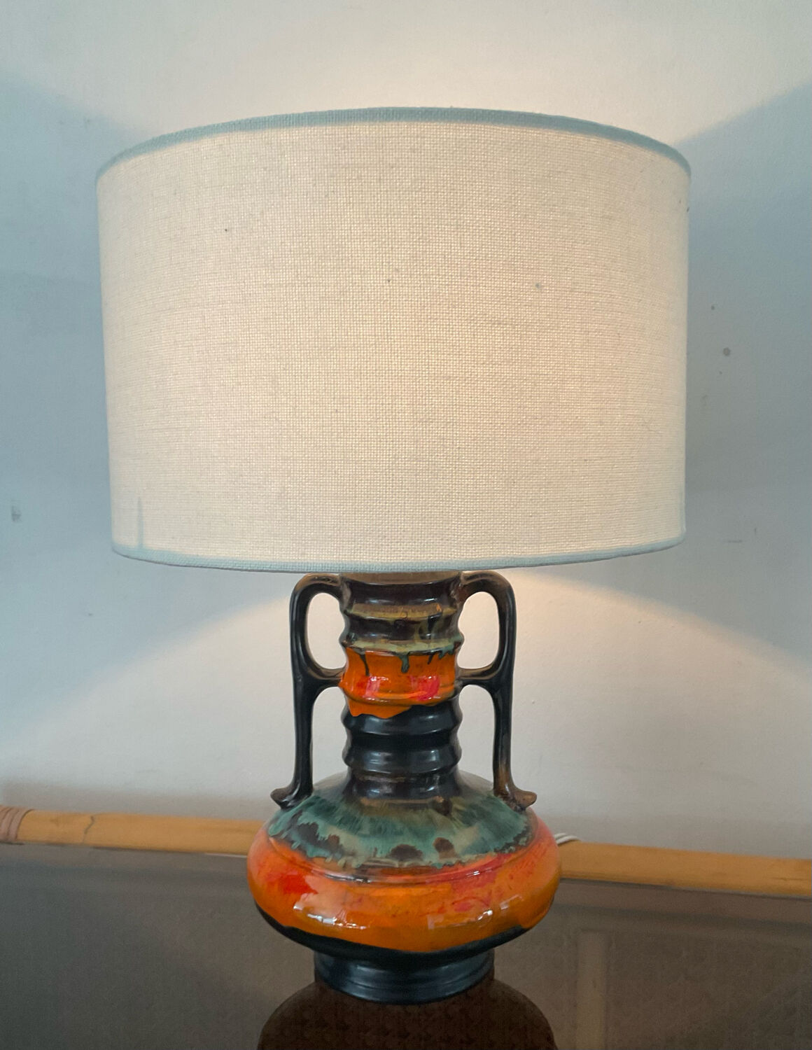 Vintage ceramic lamp 70s