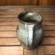 Old vintage brown stoneware pitcher le cep #a429