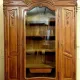 Library in Louis XV Rocaille style in carved walnut
