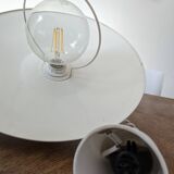 White metal pendant light