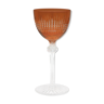 Verre Roemer en cristal de Baccarat modèle Dombasle orange