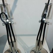 Pair of articulated lamps vintage 1980s industrial design