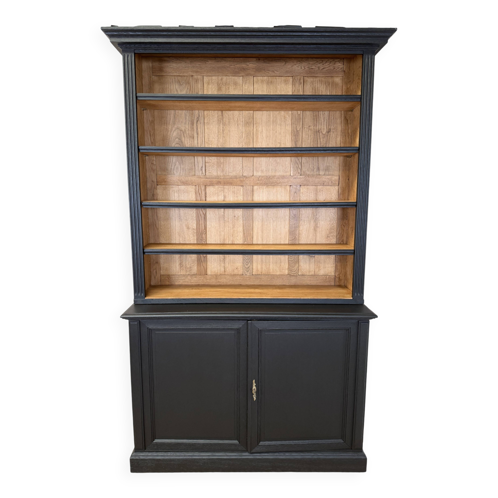 grande-biblioth-que-18-me-si-cle-ch-ne-et-noir-mat-selency