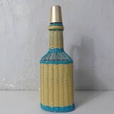 Bouteille en scoubidou vintage