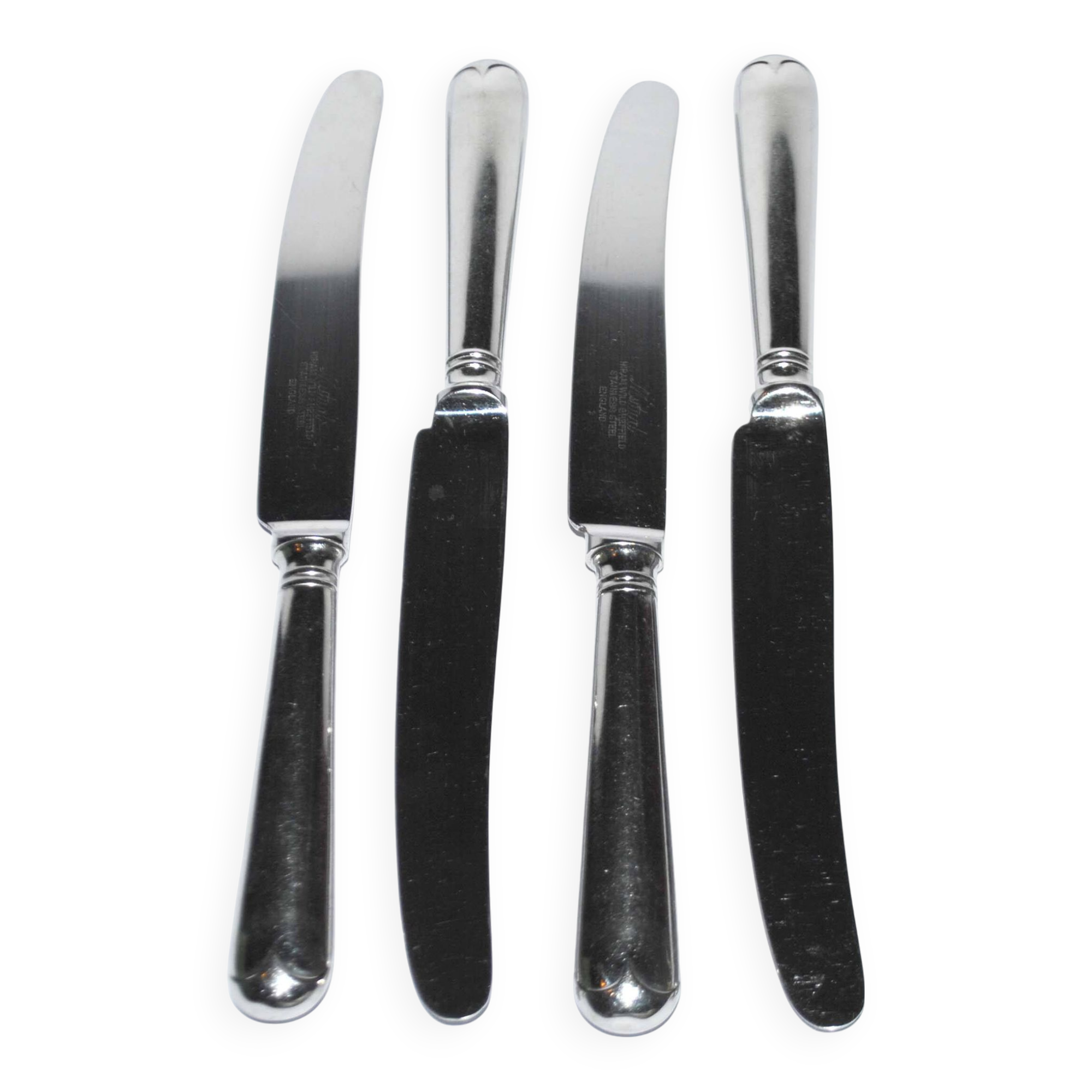 Lot de 4 couteaux anglais hiram wild sheffield england 24cm