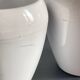 Pair of White Ceramic Candle Holders