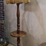 Turned wooden floor lamp 1940 to 50