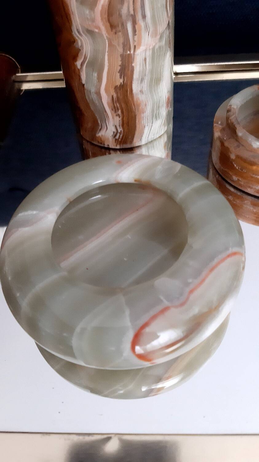 Lot objets en onyx