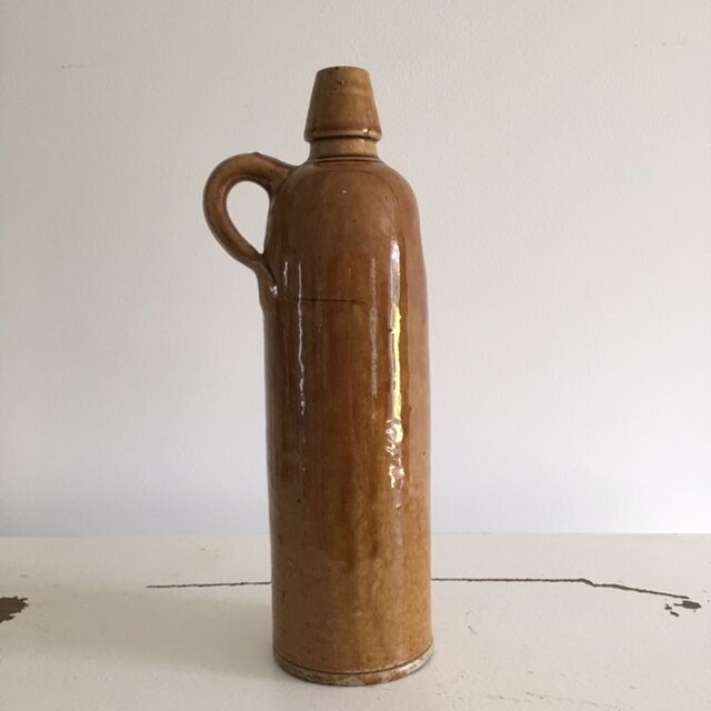 Glazed stoneware soliflore bottle