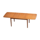 Scandinavian vintage extendable table double extension 1960