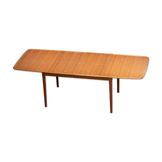 Scandinavian vintage extendable table double extension 1960