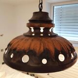 Vintage 70s glazed ceramic lamp