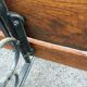 Old garden bench cast iron legs
