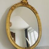 Golden wooden mirror  42x61cm