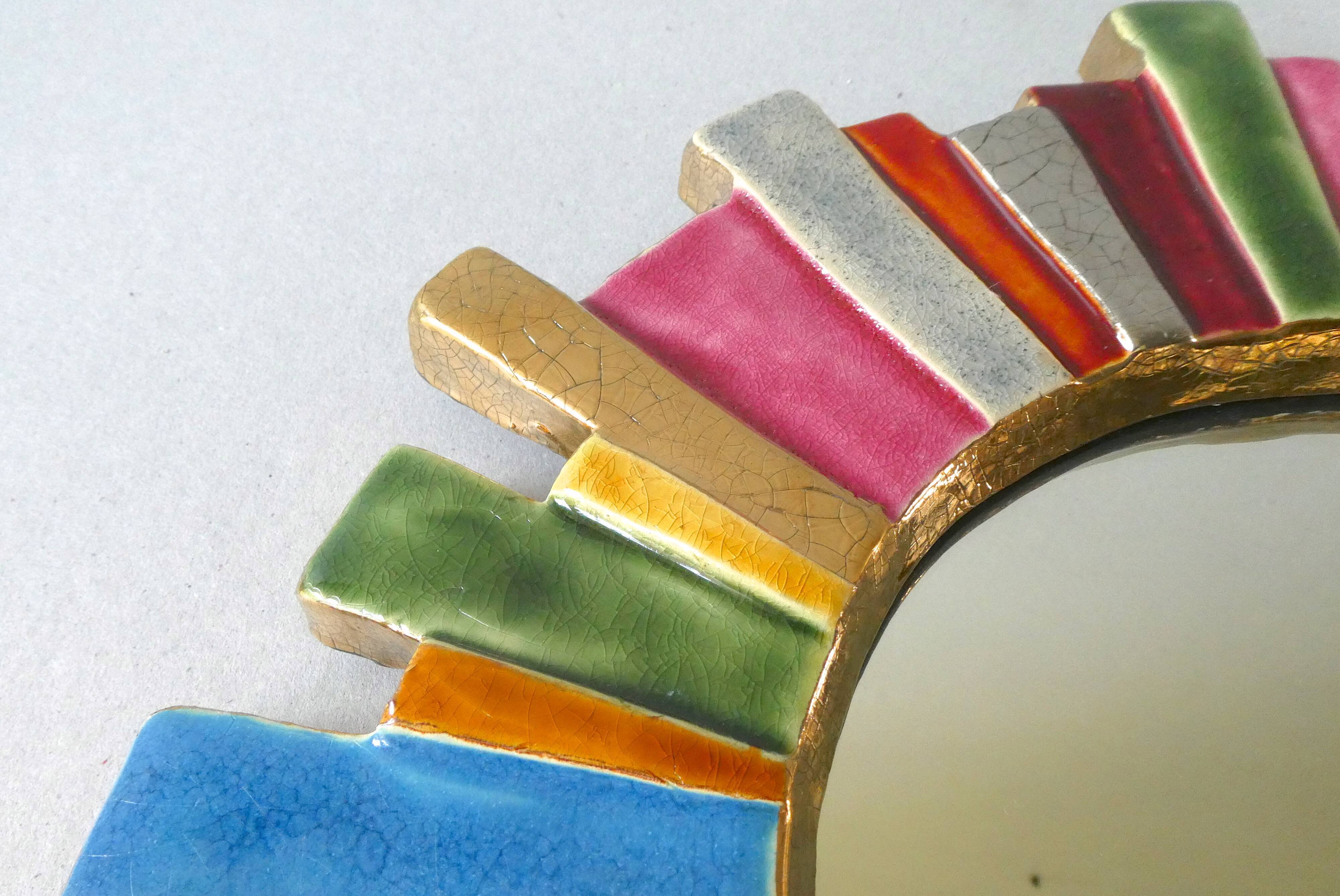 François Lembo's ceramic sun mirror from the 1960