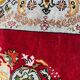 Vintage Turkish silk carpet handmade 74x146 cm