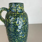 Vase multicolore Super Color Crusty Fat Lava Scheurich, Allemagne WGP, années 1970