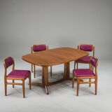 4 chaises en teck par Johannes Andersen pour Uldum