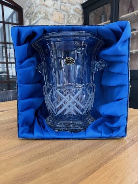 Seau à champagne en cristal