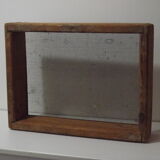 Ancient wood and steel screen