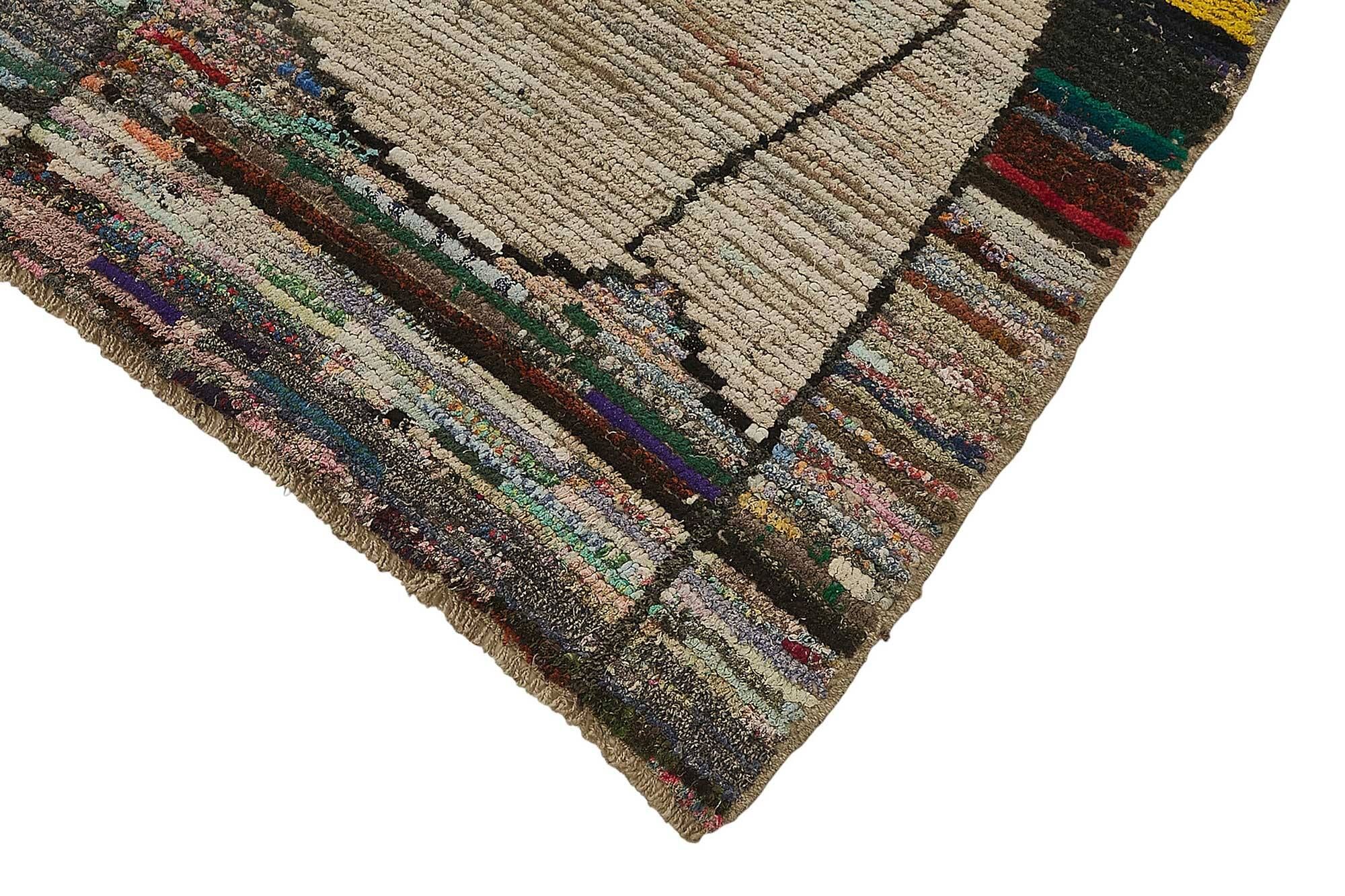 Handwoven Turkish Recycled Boho Rug 252 cm x 321 cm