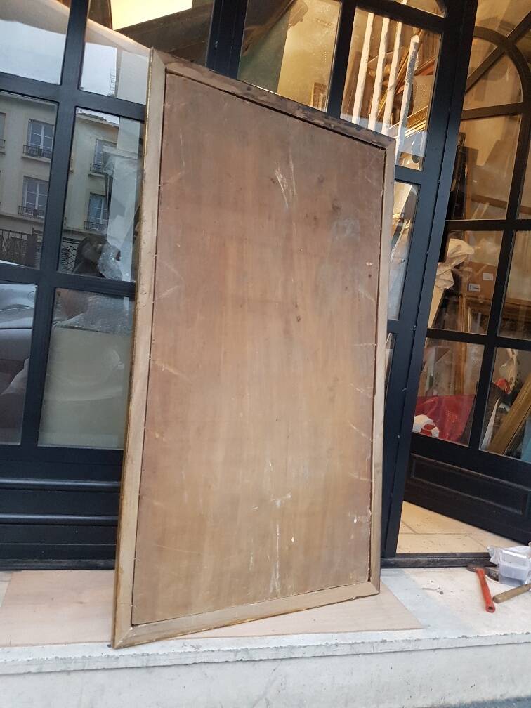 Italian style gilded mirror with patina from the 17th century (col. francesca)