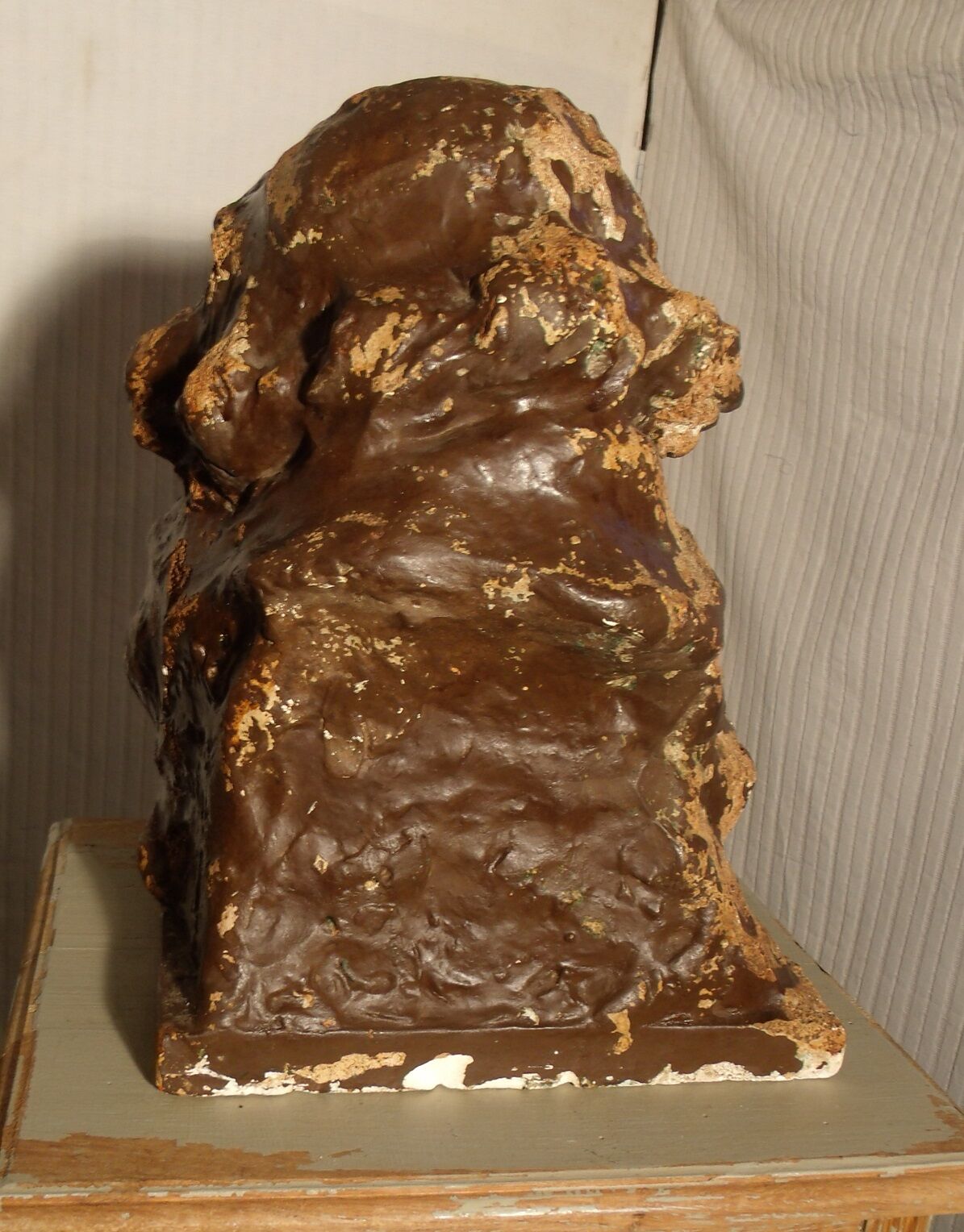 Beethoven's head in platter