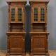 Paire de buffets deux-corps de style Renaissance richement sculp