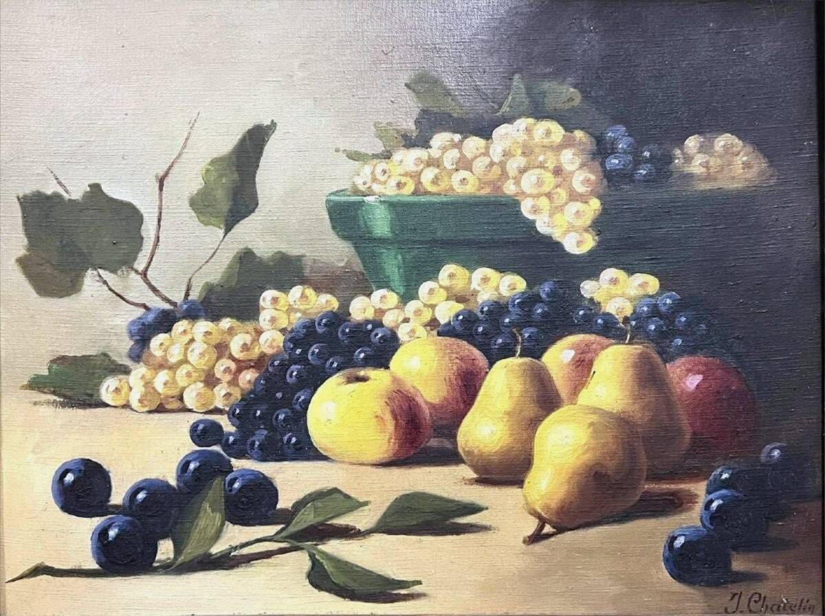 Oil painting still life with fruits (B)