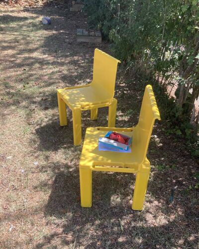 2 chaises enfants centrokappa pour kartell