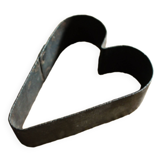 Old wrought iron heart cookie cutter decorative pastry