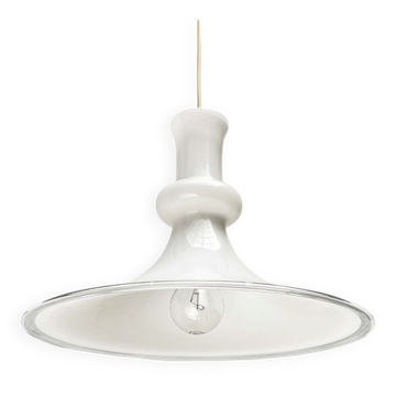 Lampe suspendue en verre Etude vintage danoise par Michael Bang pour Royal Copenhagen, Holmegaard, années 1970.