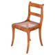 Biedermeier Chair in Cherry Tree & Rattan, Austria, 1830s
