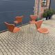 Fritz Hansen Series 7 Bar Stools Arne Jacobsen