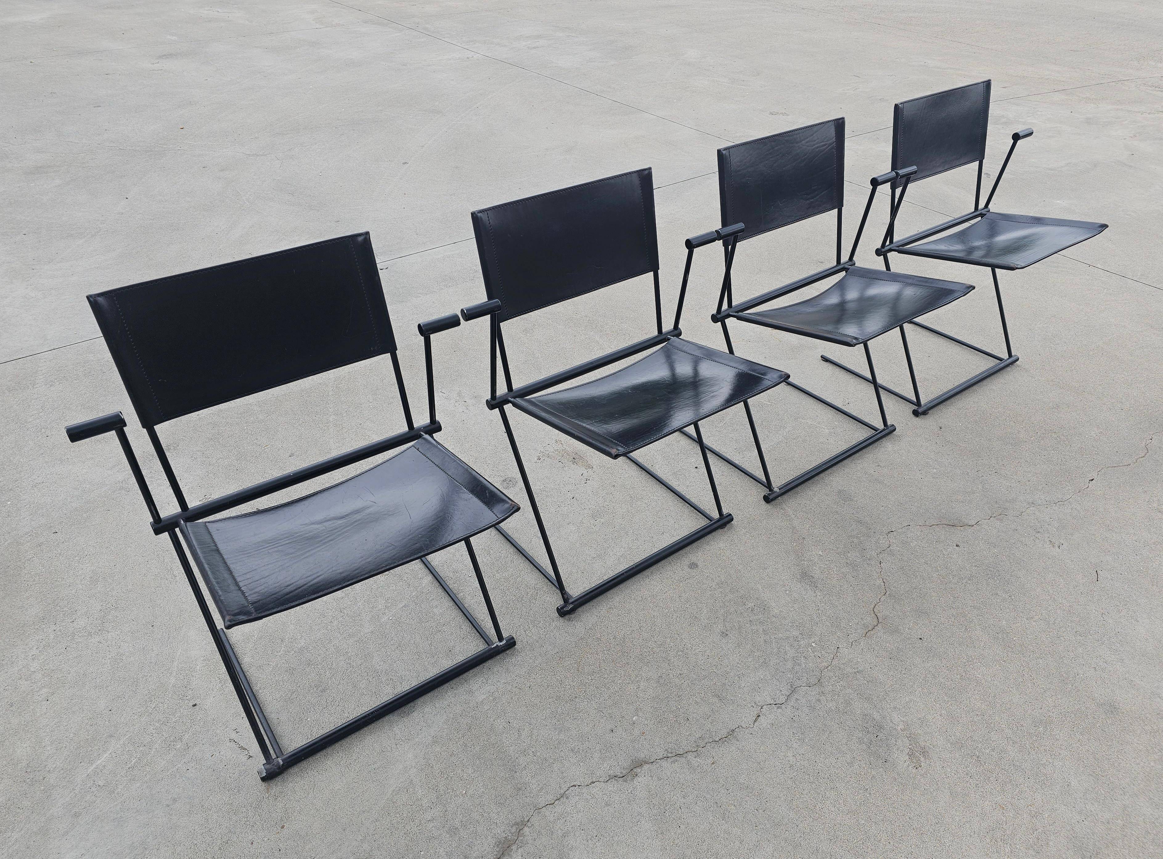 Set of 4 Ballerina chairs by Herbert Ohl for Matteo Grassi, 1990s.