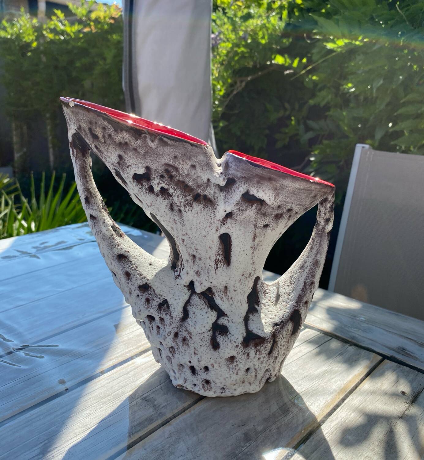 Vintage fat lava vase