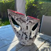 Vintage fat lava vase
