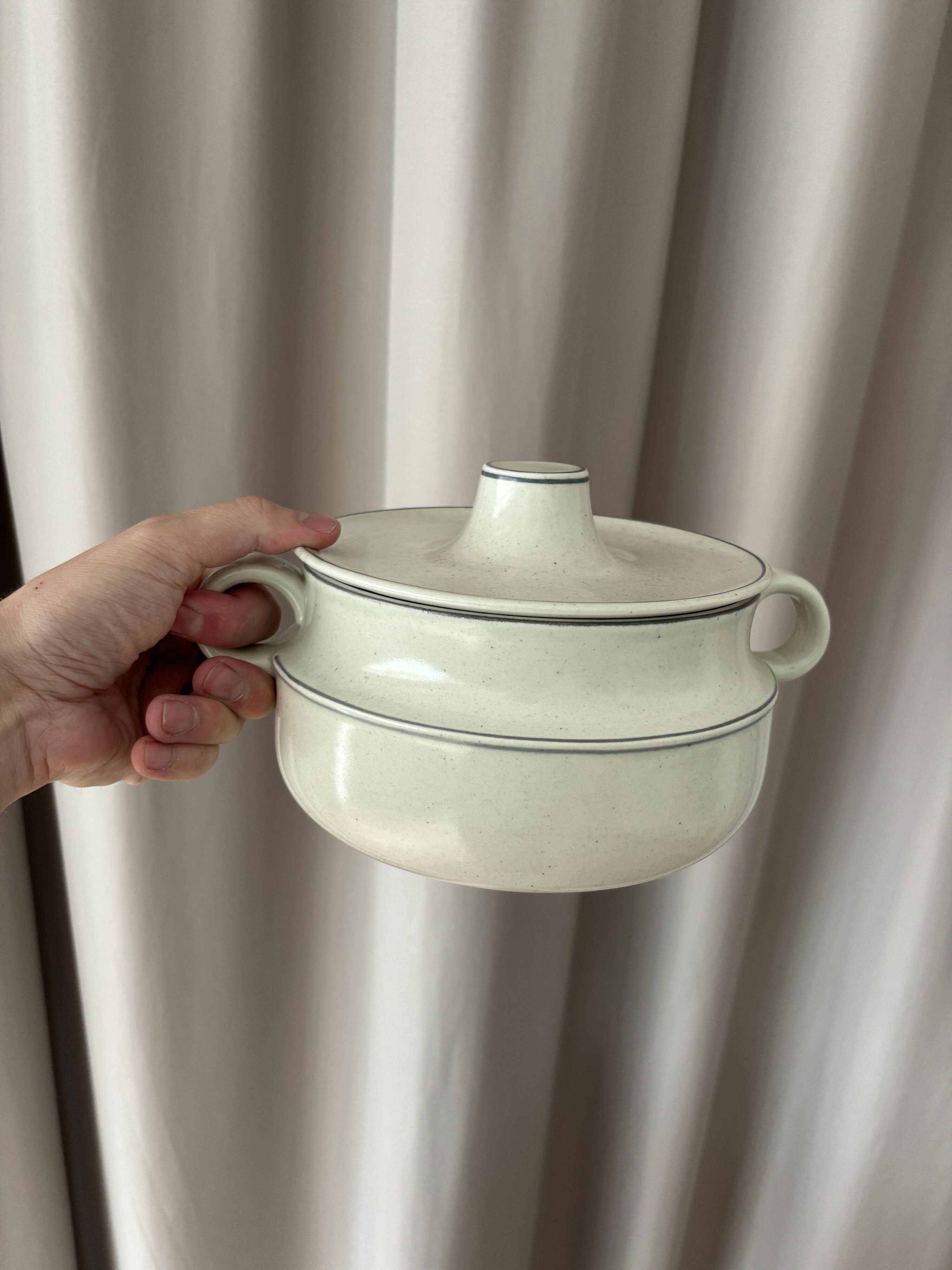 Vintage Scandinavian terrine BIRKA Sweden in glazed stoneware